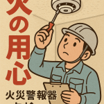 ご自宅の火災警報器、点検していますか？